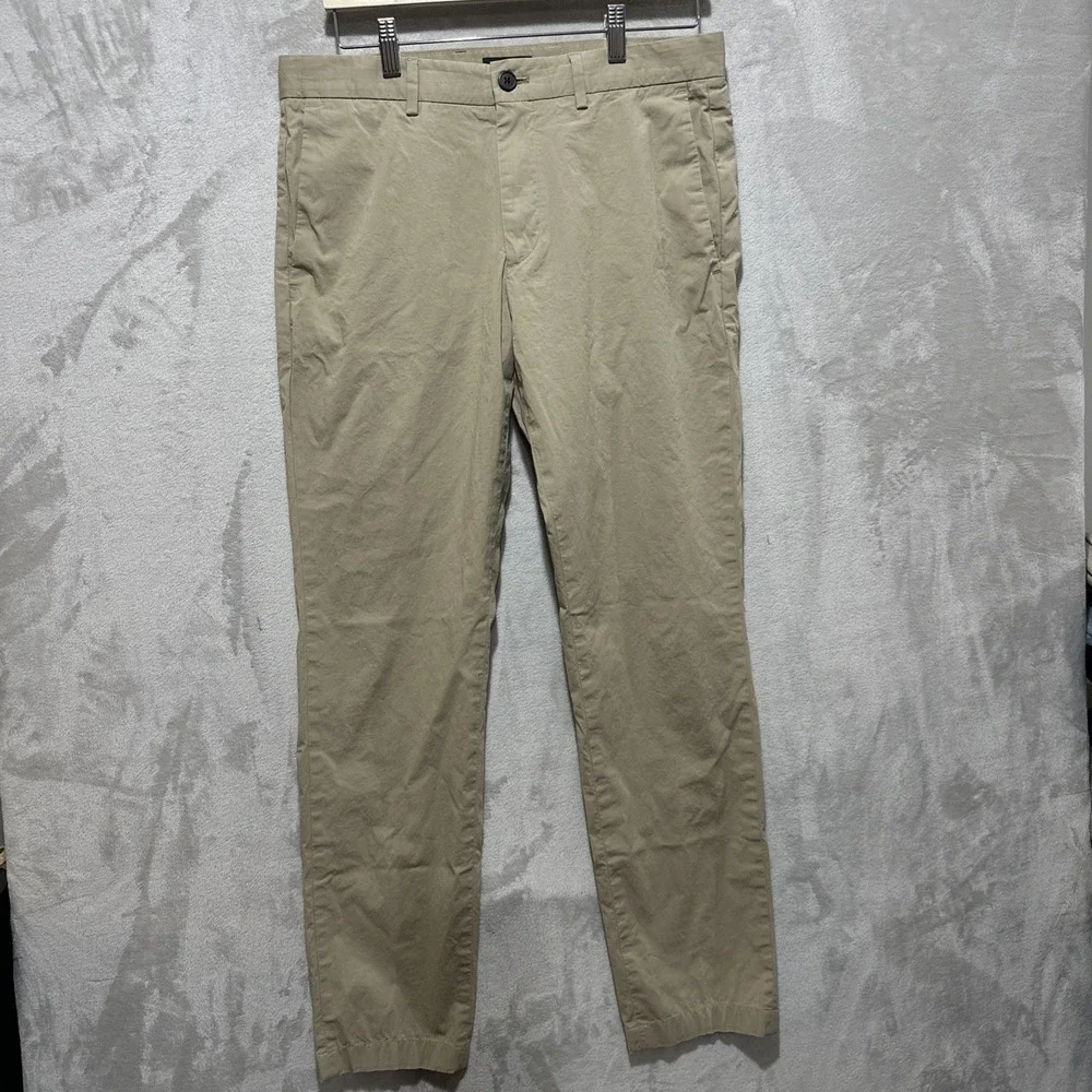 Theory Men's Pants Men's Size 32 Zaine SW_Slub Poplin Chino Beige
